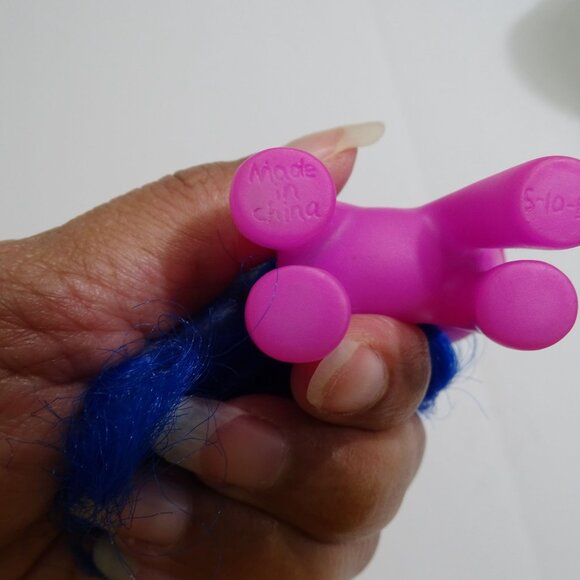 Gi-Go Purple Unicorn Figure Blue Hair Pony Cloud/Moon Toy Collectible 3 Inch - Picture 5 of 6